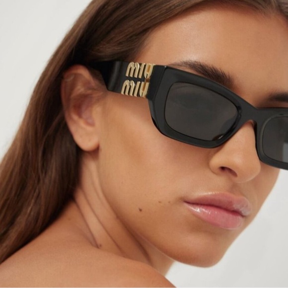 NEW SMU 09W 1AB5S0 MIU MIU BLACK MU09WS 1AB5S0 WOMEN MU 09WS 1AB5S0 - Picture 3 of 7